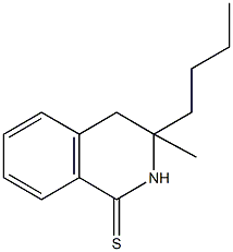 3-butyl-3-methyl-3,4-dihydro-1(2H)-isoquinolinethione Struktur