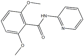 2,6-dimethoxy-N-(2-pyridinyl)benzamide Struktur