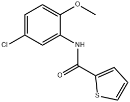 N-(5-chloro-2-methoxyphenyl)-2-thiophenecarboxamide Struktur