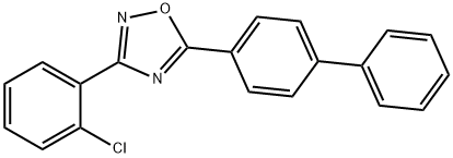 5-[1,1'-biphenyl]-4-yl-3-(2-chlorophenyl)-1,2,4-oxadiazole Struktur