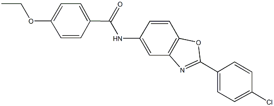 N-[2-(4-chlorophenyl)-1,3-benzoxazol-5-yl]-4-(ethyloxy)benzamide Struktur