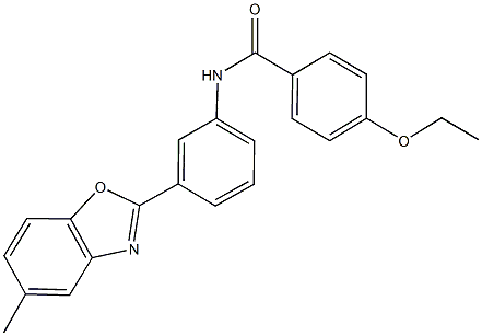 4-ethoxy-N-[3-(5-methyl-1,3-benzoxazol-2-yl)phenyl]benzamide Struktur