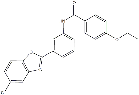 N-[3-(5-chloro-1,3-benzoxazol-2-yl)phenyl]-4-ethoxybenzamide Struktur