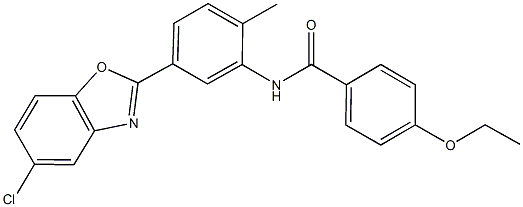 N-[5-(5-chloro-1,3-benzoxazol-2-yl)-2-methylphenyl]-4-ethoxybenzamide Struktur