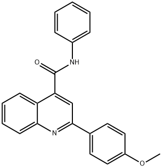 2-(4-methoxyphenyl)-N-phenyl-4-quinolinecarboxamide Struktur