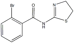 2-bromo-N-(4,5-dihydro-1,3-thiazol-2-yl)benzamide Struktur