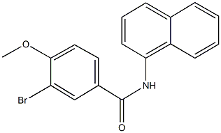 3-bromo-4-methoxy-N-(1-naphthyl)benzamide Struktur