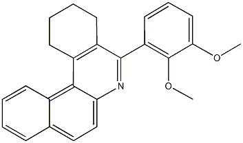 5-[2,3-bis(methyloxy)phenyl]-1,2,3,4-tetrahydrobenzo[a]phenanthridine Struktur