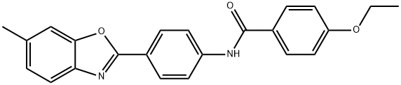 4-(ethyloxy)-N-[4-(6-methyl-1,3-benzoxazol-2-yl)phenyl]benzamide Struktur