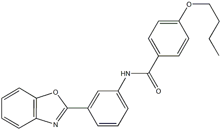 N-[3-(1,3-benzoxazol-2-yl)phenyl]-4-butoxybenzamide Struktur