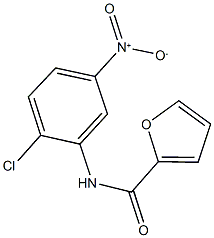 N-{2-chloro-5-nitrophenyl}-2-furamide Struktur