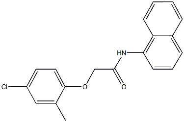 2-(4-chloro-2-methylphenoxy)-N-(1-naphthyl)acetamide Struktur