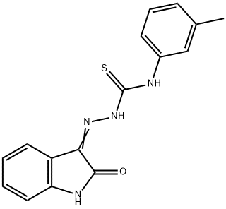 1H-indole-2,3-dione 3-[N-(3-methylphenyl)thiosemicarbazone] Struktur