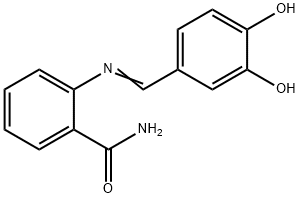 2-[(3,4-dihydroxybenzylidene)amino]benzamide Struktur