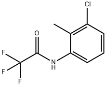 N-(3-chloro-2-methylphenyl)-2,2,2-trifluoroacetamide Struktur