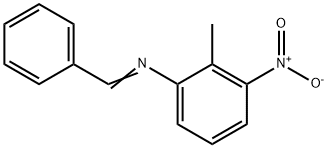 N-benzylidene-2-methyl-3-nitroaniline Struktur