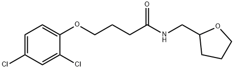 4-(2,4-dichlorophenoxy)-N-(tetrahydro-2-furanylmethyl)butanamide Struktur