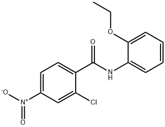 2-chloro-N-(2-ethoxyphenyl)-4-nitrobenzamide Struktur