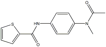 N-{4-[acetyl(methyl)amino]phenyl}-2-thiophenecarboxamide Struktur