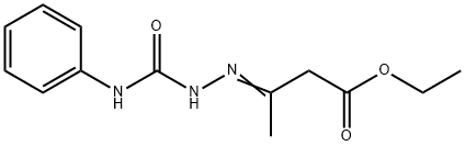 ethyl 3-[(anilinocarbonyl)hydrazono]butanoate Struktur