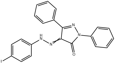 1,3-diphenyl-1H-pyrazole-4,5-dione 4-[(4-iodophenyl)hydrazone] Struktur