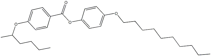 4-(decyloxy)phenyl 4-[(1-methylpentyl)oxy]benzoate Struktur