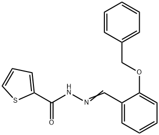 N'-[2-(benzyloxy)benzylidene]-2-thiophenecarbohydrazide Struktur