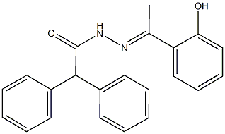 N'-[1-(2-hydroxyphenyl)ethylidene]-2,2-diphenylacetohydrazide Struktur