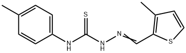 3-methyl-2-thiophenecarbaldehyde N-(4-methylphenyl)thiosemicarbazone Struktur