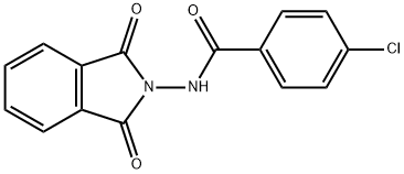 4-chloro-N-(1,3-dioxo-1,3-dihydro-2H-isoindol-2-yl)benzamide Struktur