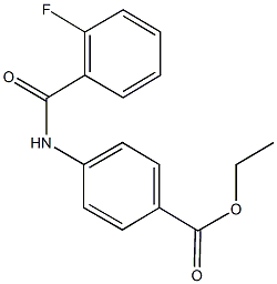 ethyl 4-[(2-fluorobenzoyl)amino]benzoate Struktur