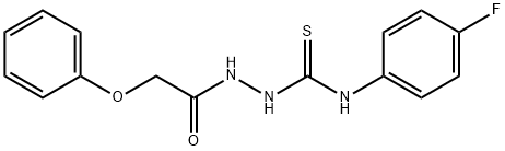 N-(4-fluorophenyl)-2-(phenoxyacetyl)hydrazinecarbothioamide Struktur