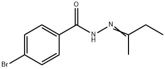 4-bromo-N'-(1-methylpropylidene)benzohydrazide Struktur