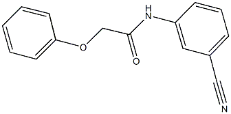 N-(3-cyanophenyl)-2-phenoxyacetamide Struktur