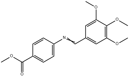 methyl 4-[(3,4,5-trimethoxybenzylidene)amino]benzoate Struktur