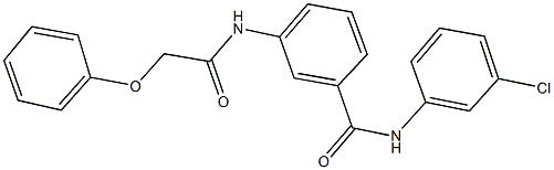 N-(3-chlorophenyl)-3-[(phenoxyacetyl)amino]benzamide Struktur