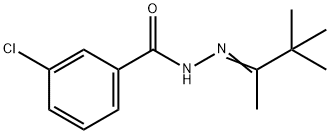 3-chloro-N'-(1,2,2-trimethylpropylidene)benzohydrazide Struktur