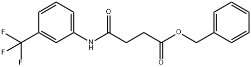 benzyl 4-oxo-4-[3-(trifluoromethyl)anilino]butanoate Struktur