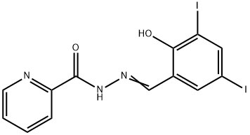 N'-(2-hydroxy-3,5-diiodobenzylidene)-2-pyridinecarbohydrazide Struktur