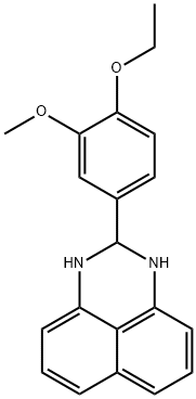 2-(4-ethoxy-3-methoxyphenyl)-2,3-dihydro-1H-perimidine Struktur