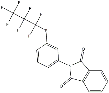 2-{3-[(1,1,2,2,3,3,3-heptafluoropropyl)sulfanyl]phenyl}-1H-isoindole-1,3(2H)-dione Struktur