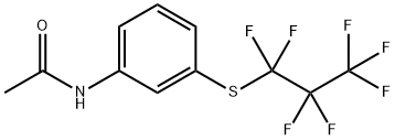 N-{3-[(1,1,2,2,3,3,3-heptafluoropropyl)sulfanyl]phenyl}acetamide Struktur