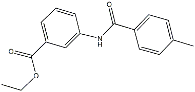 ethyl 3-[(4-methylbenzoyl)amino]benzoate Struktur