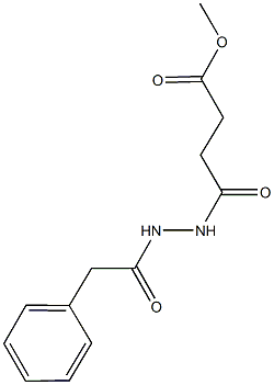 methyl 4-oxo-4-[2-(phenylacetyl)hydrazino]butanoate Struktur