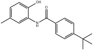 4-tert-butyl-N-(2-hydroxy-5-methylphenyl)benzamide Struktur