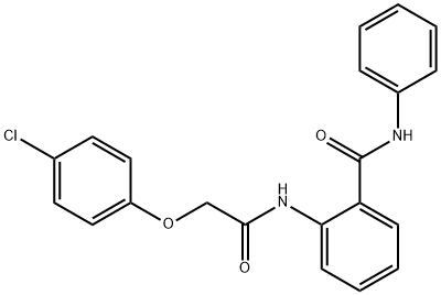 2-{[(4-chlorophenoxy)acetyl]amino}-N-phenylbenzamide Struktur