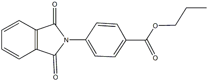 propyl 4-(1,3-dioxo-1,3-dihydro-2H-isoindol-2-yl)benzoate Struktur