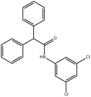 N-(3,5-dichlorophenyl)-2,2-diphenylacetamide Struktur