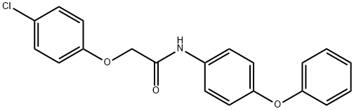 2-(4-chlorophenoxy)-N-(4-phenoxyphenyl)acetamide Struktur