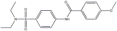 N-{4-[(diethylamino)sulfonyl]phenyl}-4-methoxybenzamide Struktur